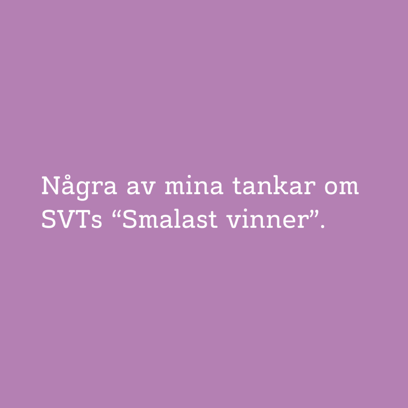 Släpp tyglarna
