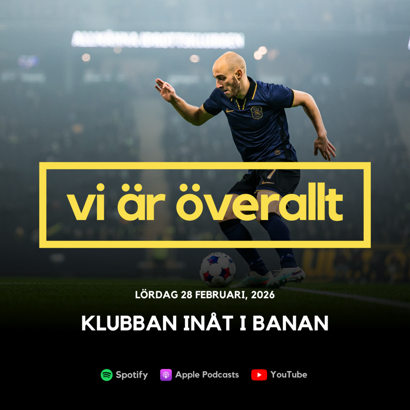 Klubban inåt i banan
