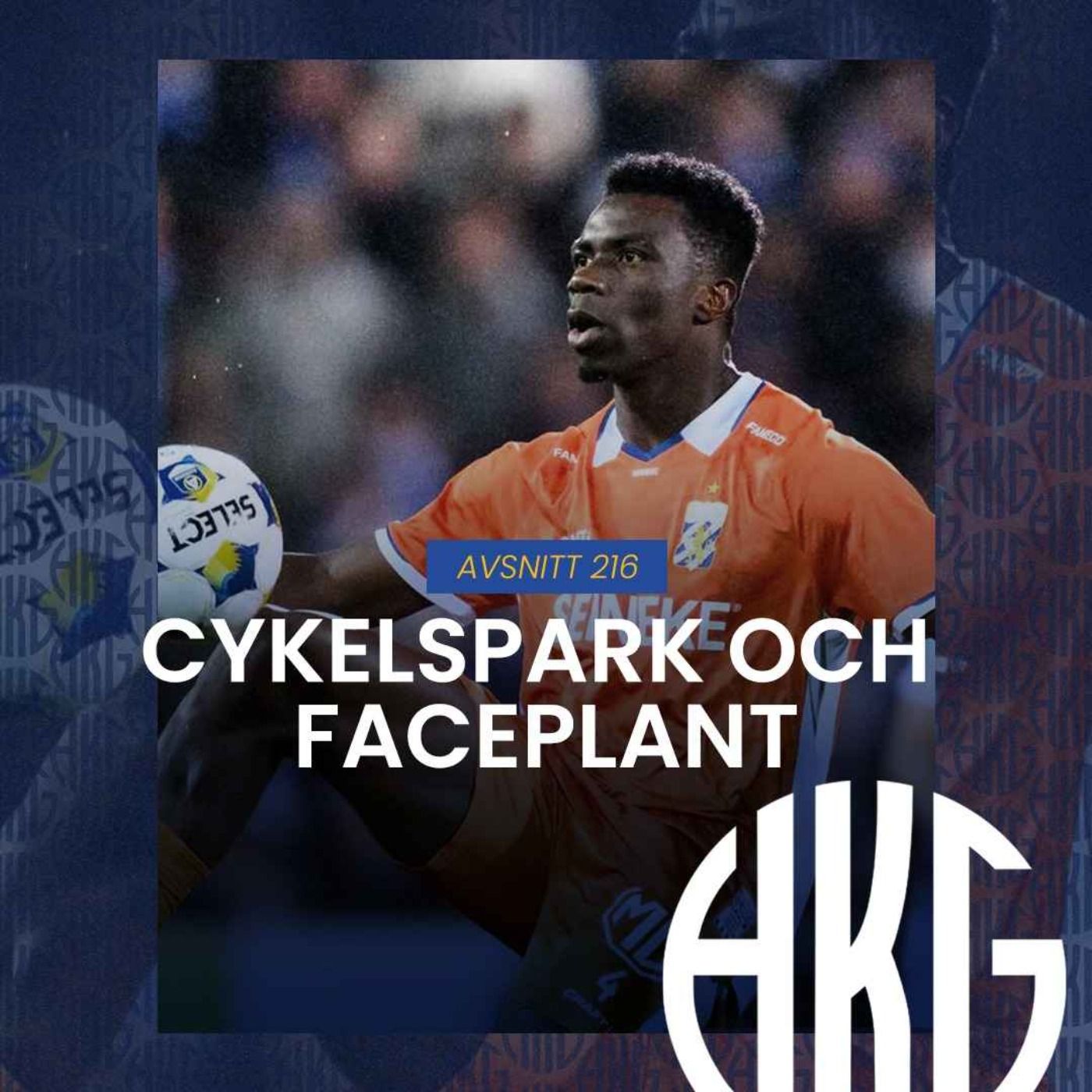 Cykelspark och faceplant