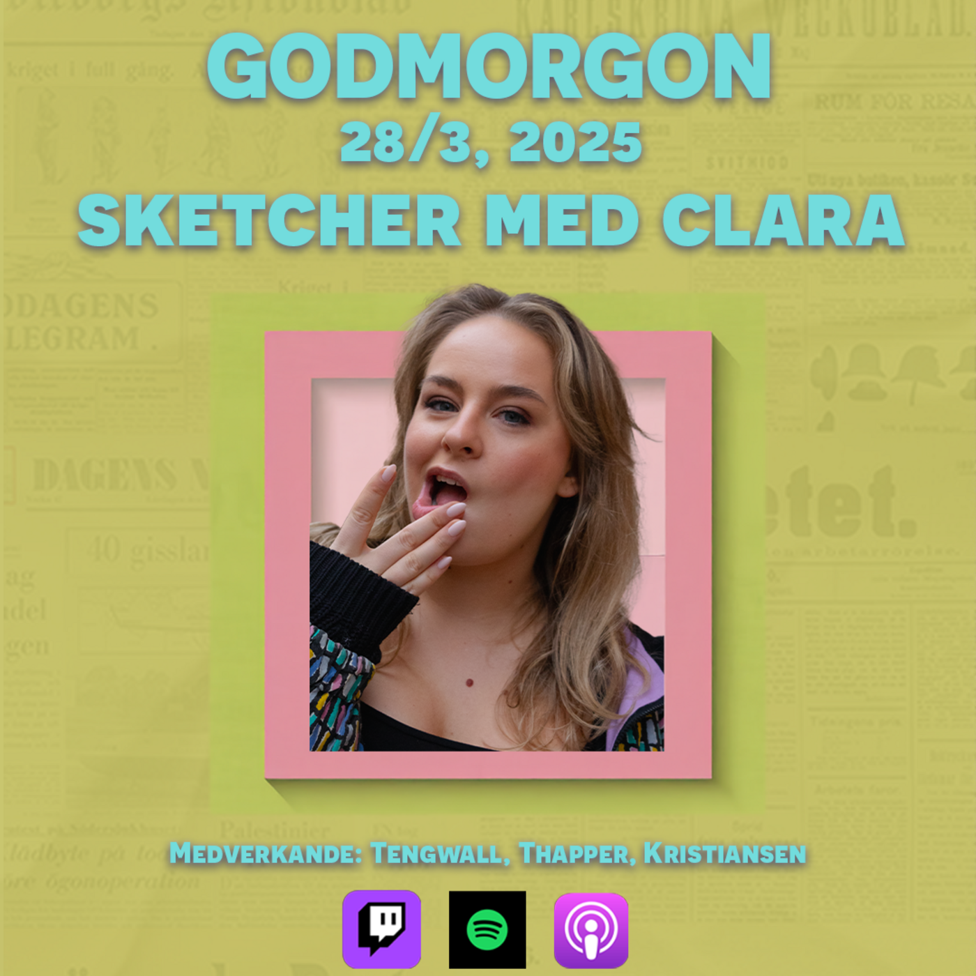 28/3, 2025 - Sketcher med Clara