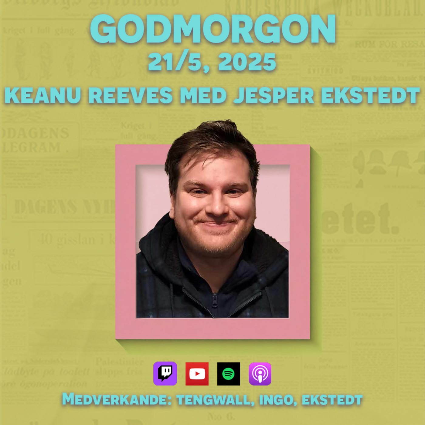 21/5, 2025 - Keanu Reeves med Jesper Ekstedt