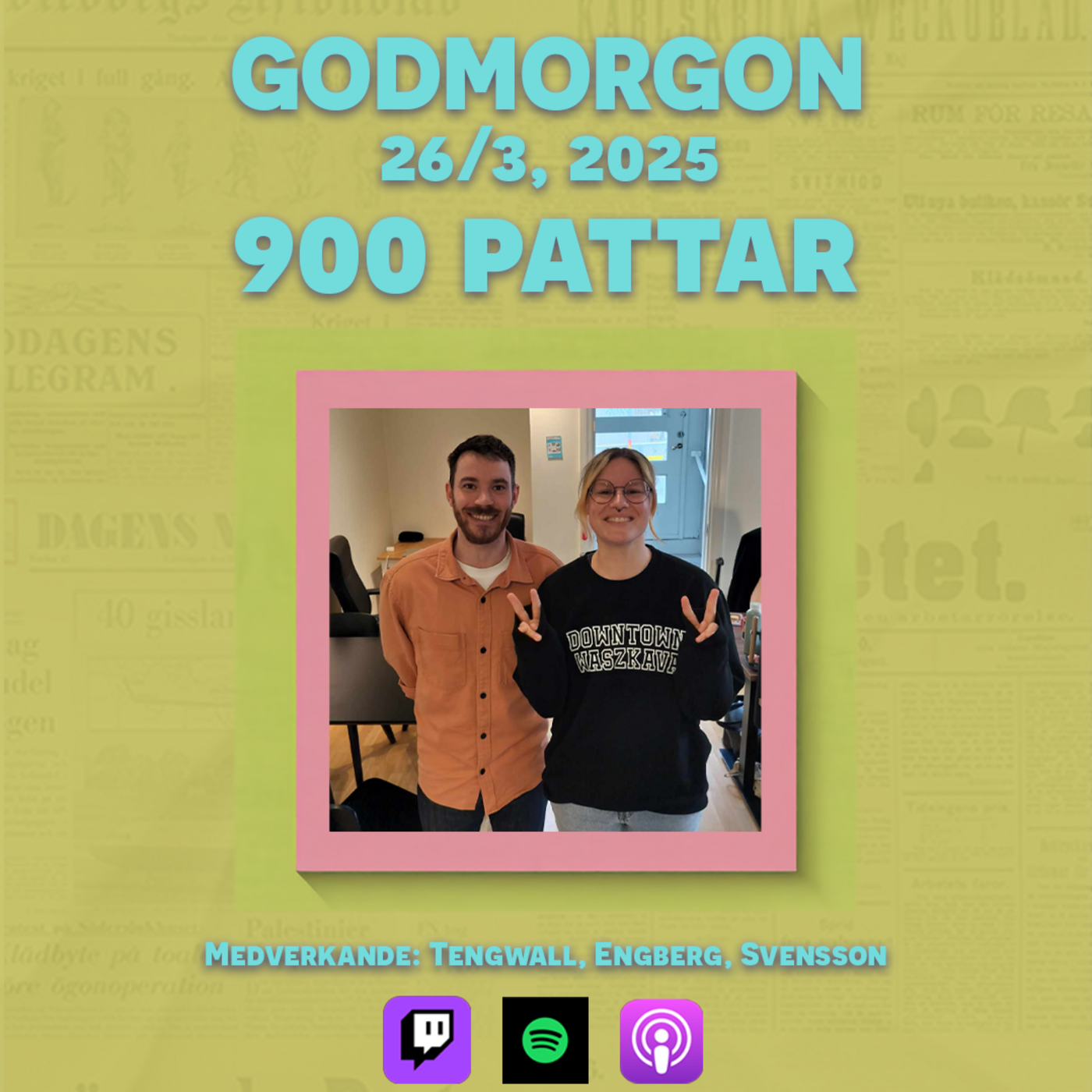 26/3, 2025 - 900 pattar med Elinor och Viktor