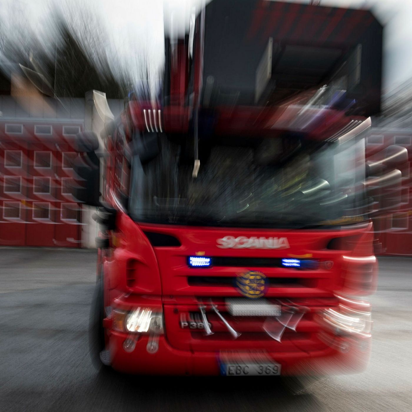 Kraftig brand på Filbornatippen i natt