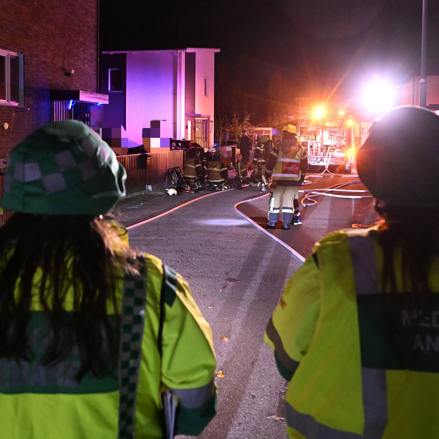 Kvinna till sjukhus efter brand i Landskrona