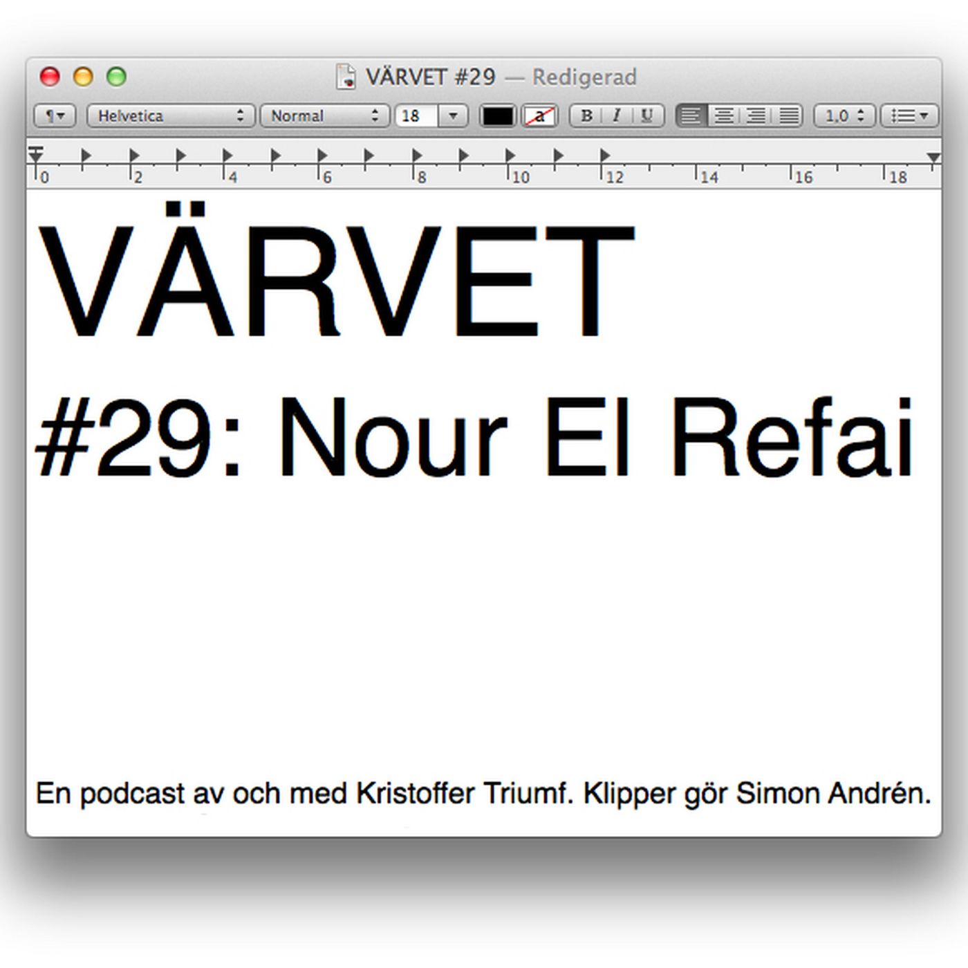 #29: Nour El Refai