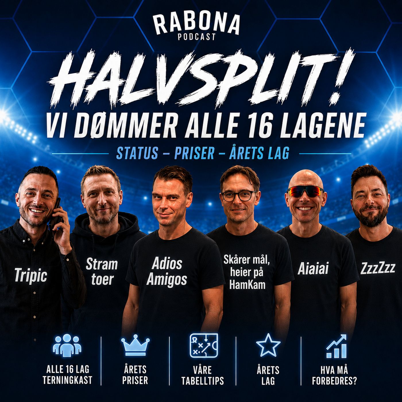 472. Halvspilt: Dommen over alle 16 lagene | Halvårs priser og halvårets lag