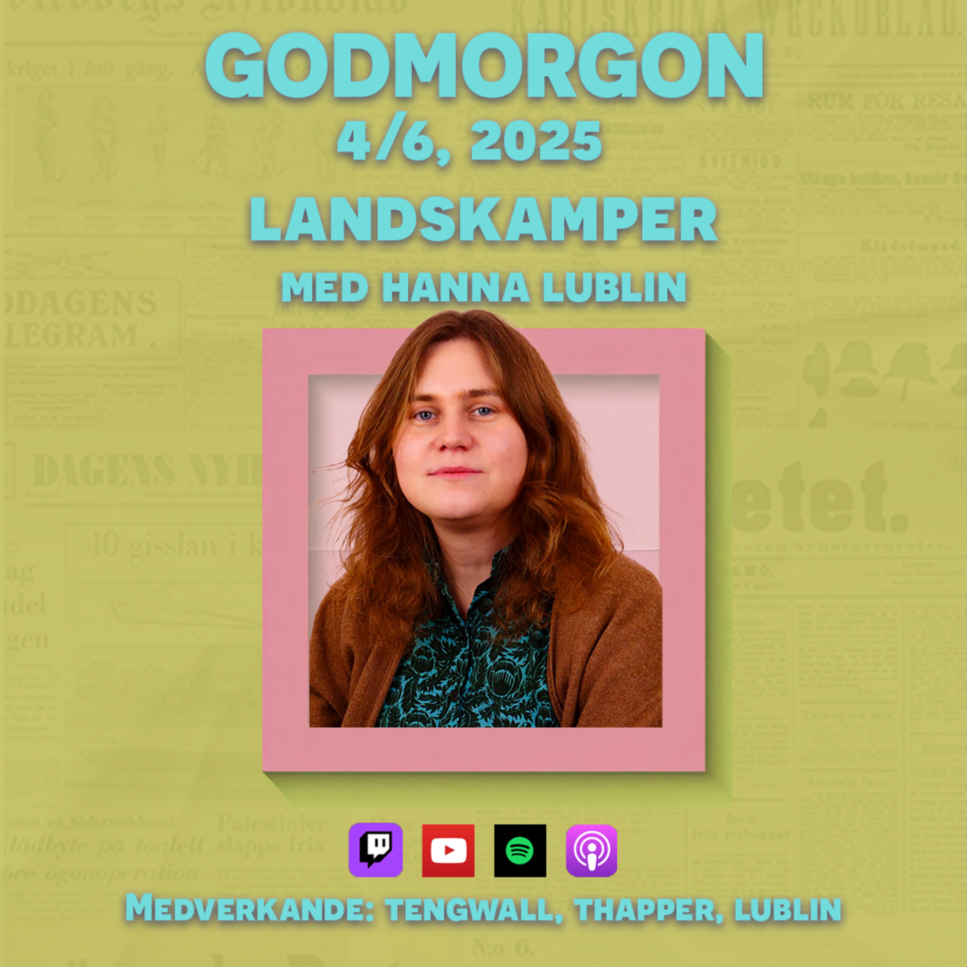 4/6, 2025 - Landskamper med Hanna Lublin