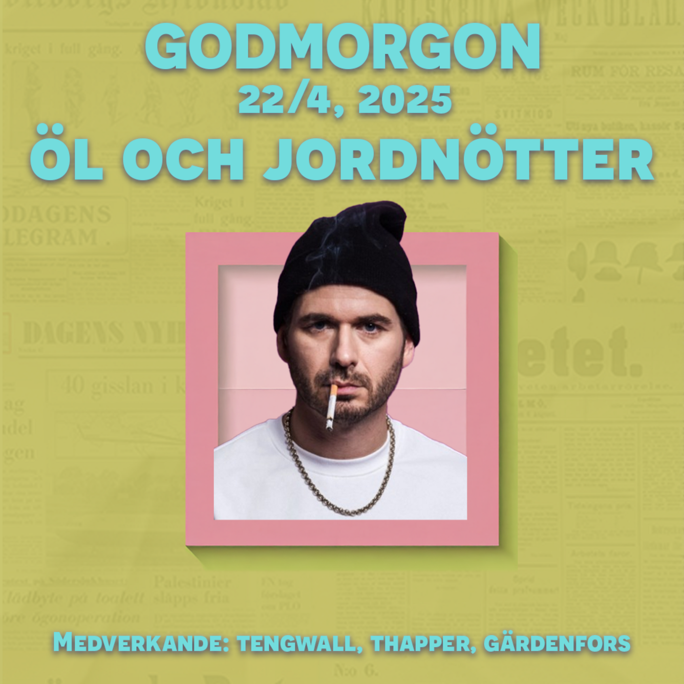 22/4, 2025 - Öl och jordnötter med Simon Gärdenfors