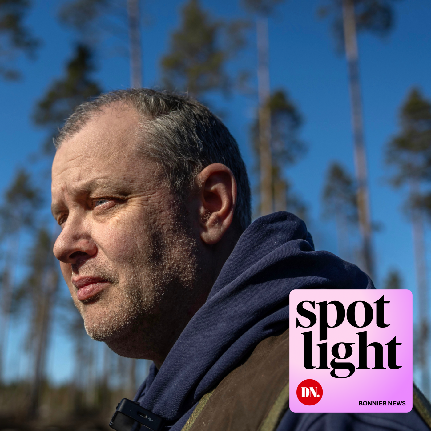 Delar av E18 dumpades i Johans skog