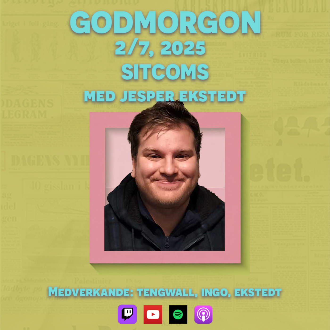 2/7, 2025 - Sitcoms med Jesper Ekstedt